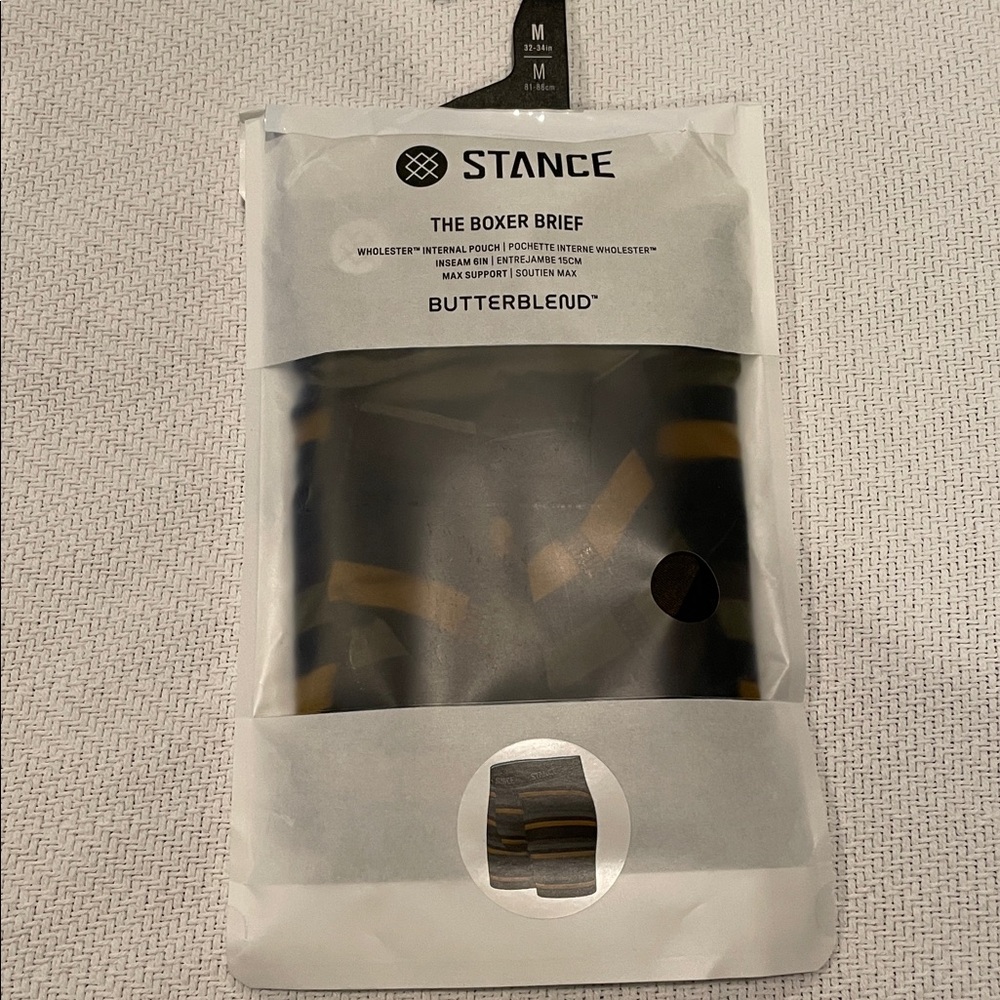 NWT Stance Mens Butterblend Wholester Pouch Black Boxer Briefs, Size Medium - Picture 2 of 6